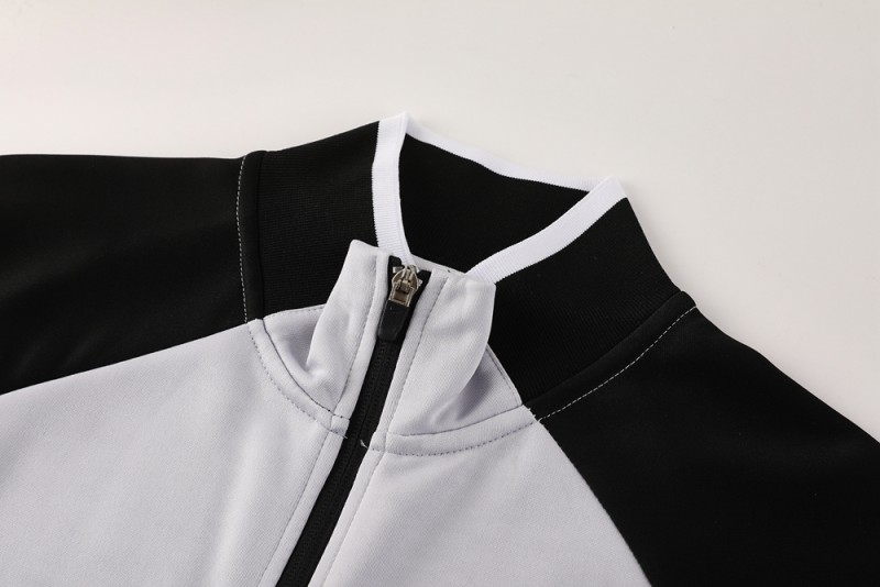 2025 Nike Grey/Black Full Hoodie Zipper Jacket +Long Pants