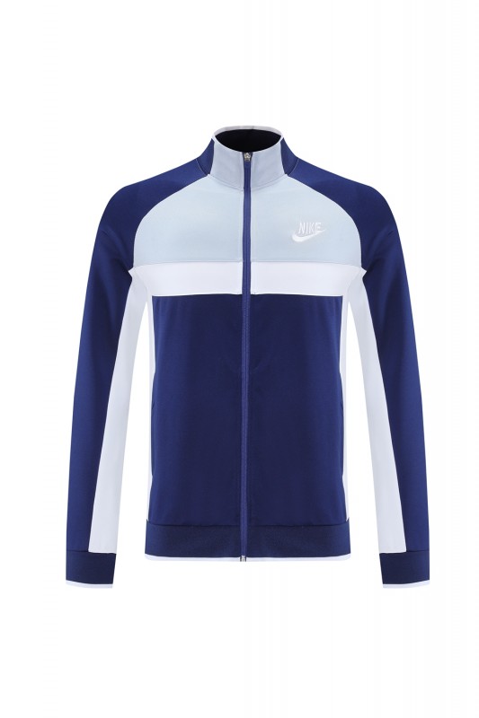 2025 Nike Grey/Navy Full Hoodie Zipper Jacket +Long Pants