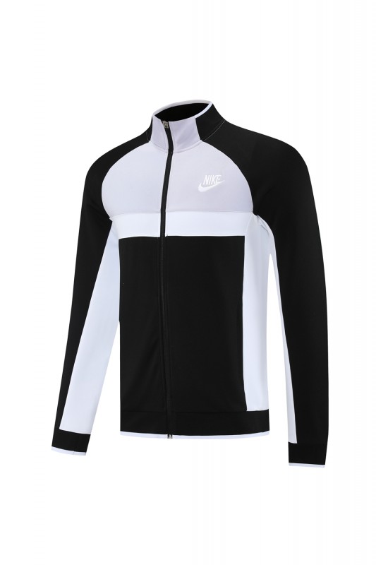 2025 Nike Grey/Black Full Hoodie Zipper Jacket +Long Pants