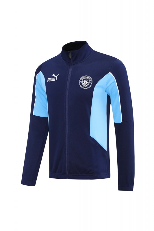 25/26 Manchester City Blue/Navy Full Zipper Jacket +Long Pants