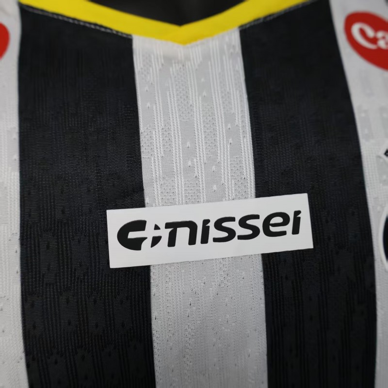 Player Version 25/26 Santos Away Jersey With Full Sponsors