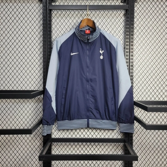 25/26 Tottenham Hotspur Jacket Blue Windbreaker