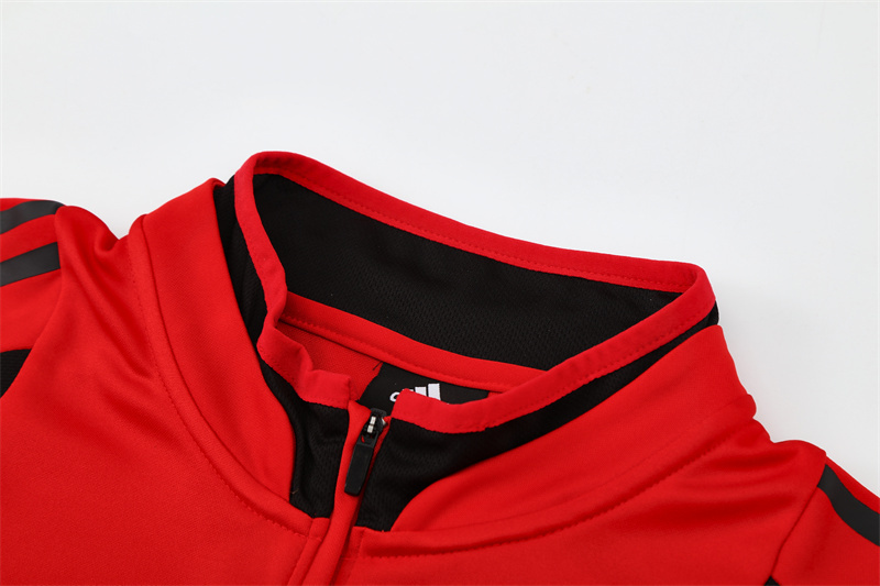 Retro 04/05 AC Milan Red Half Zipper Jacket