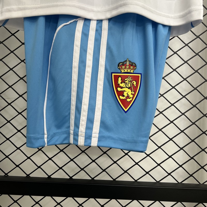 25/26 Kids Real Zaragoza Home Jersey
