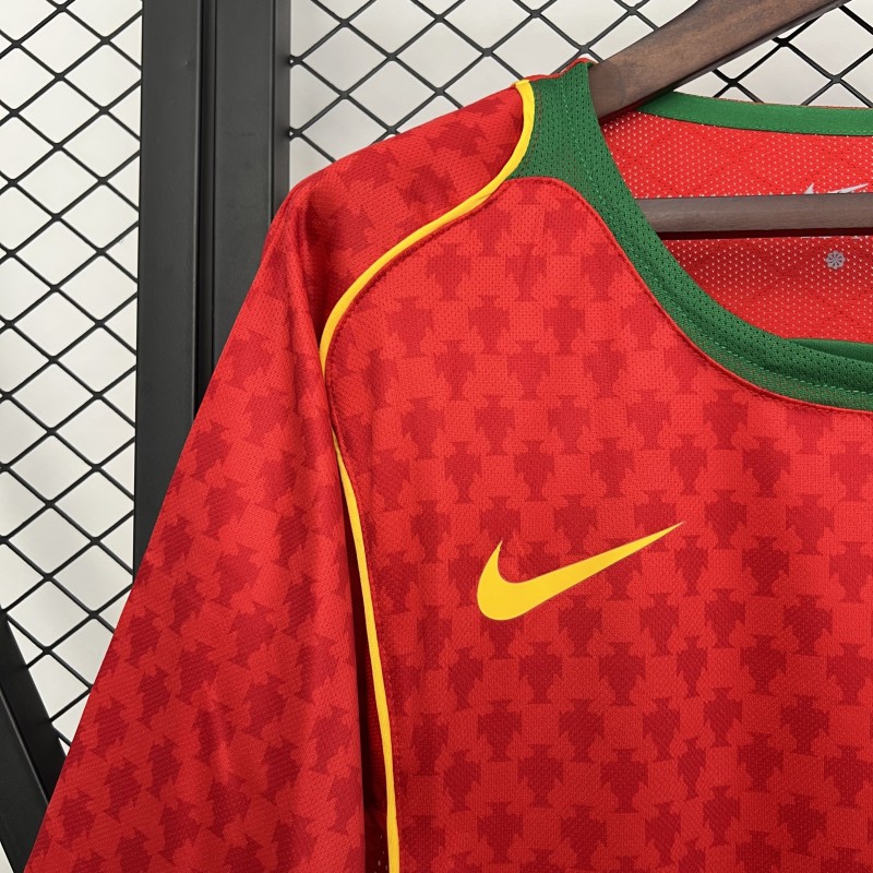2004 Retro Portugal Home Jersey
