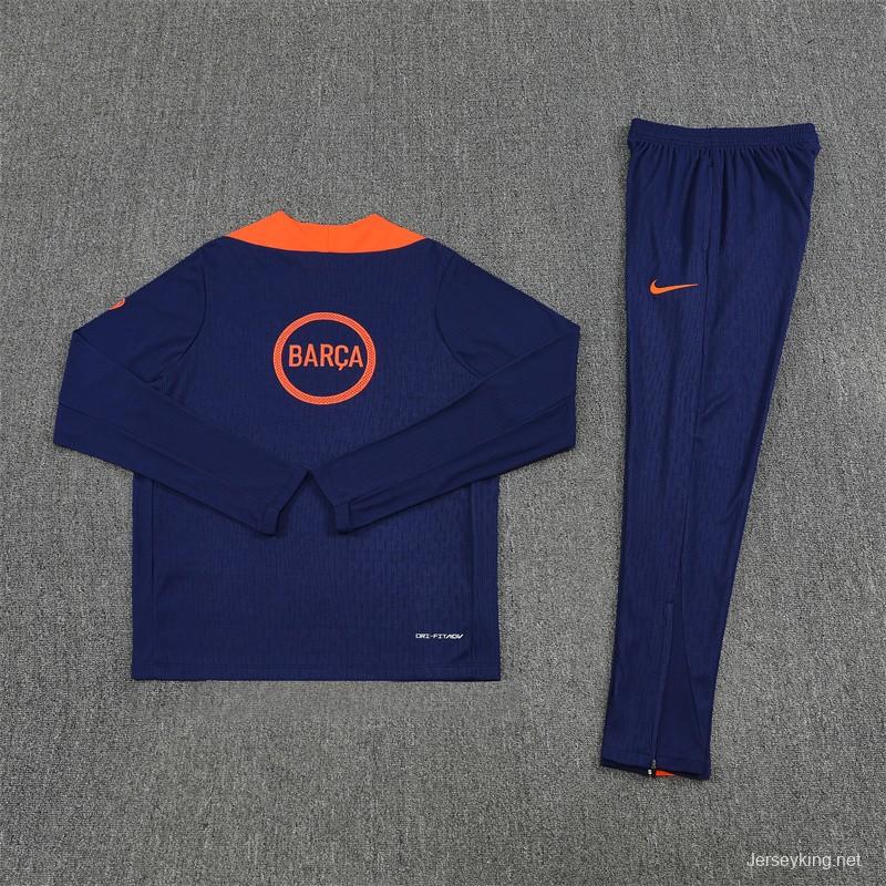 25/26 Barcelona Blue Orange Camouflage T90 Short Sleeve Jersey+Shorts