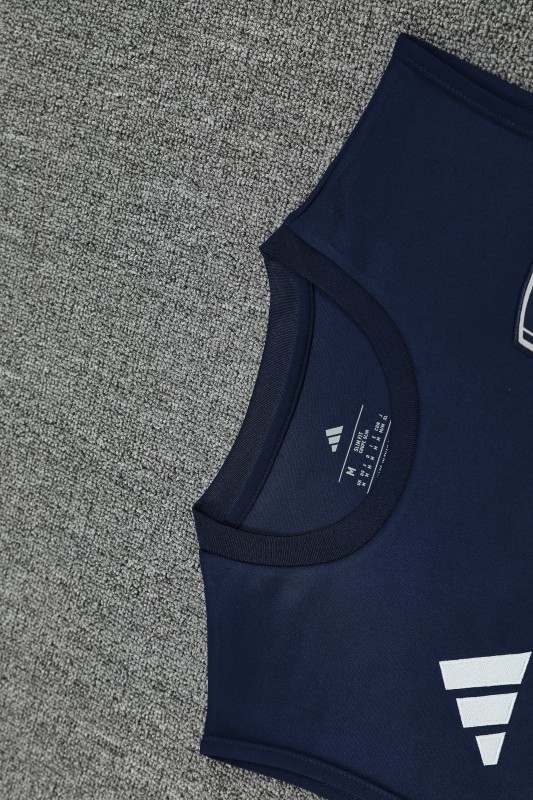 25/26 Real Madrid Navy Vest Jersey+Shorts