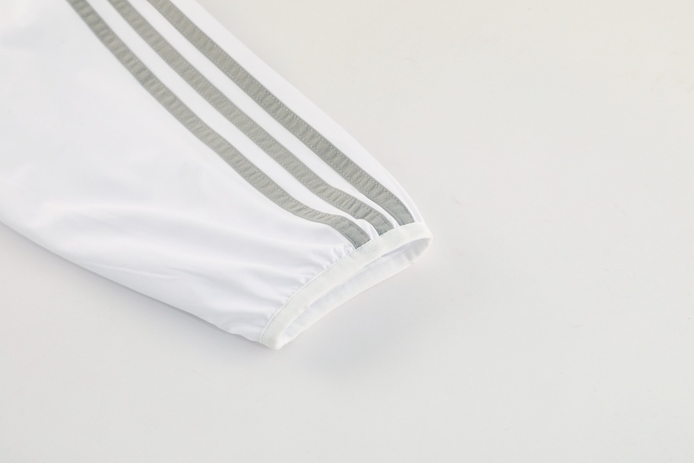 25/26 Real Madrid White Half Zipper Jacket+Long Pants S-3XL
