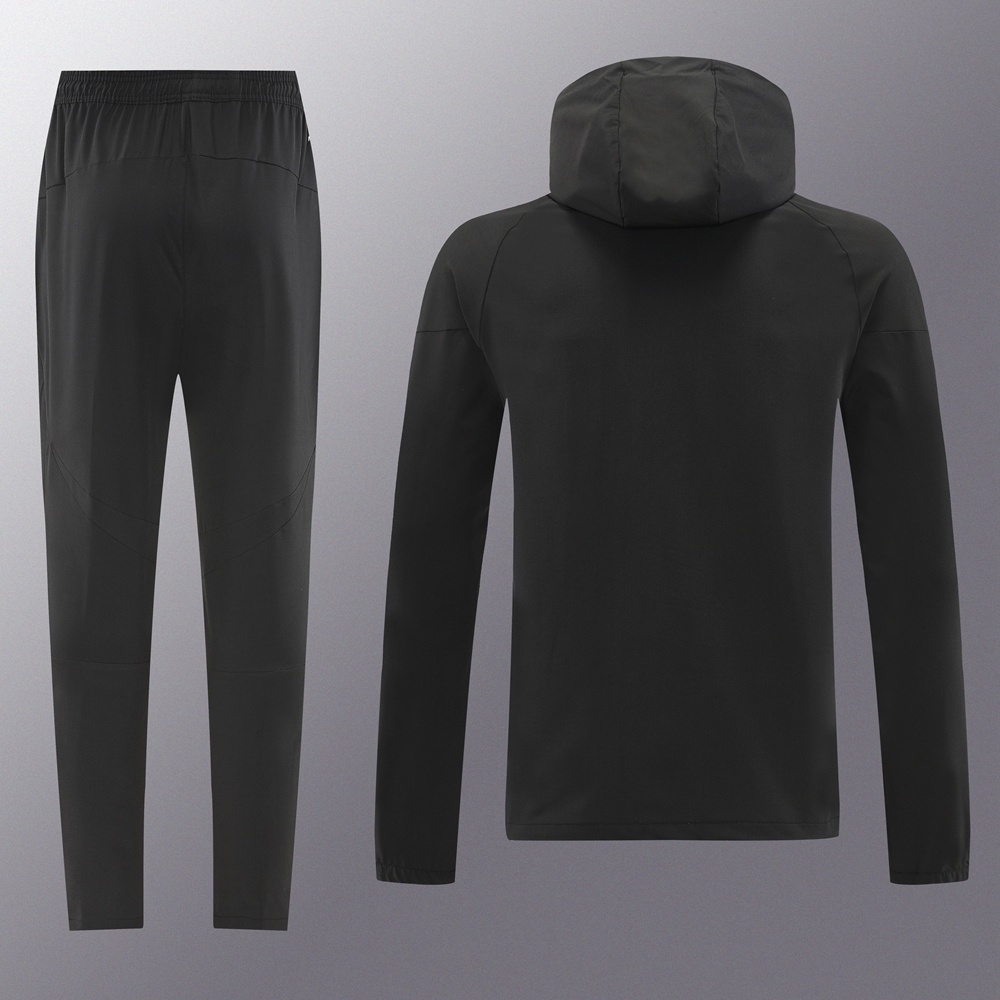 2025 Adidas Black Half Zipper Jacket+Long Pants S-2XL