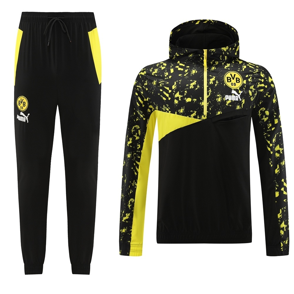 Borussia Dortmund Half Zipper Jacket+Long Pants S-2XL