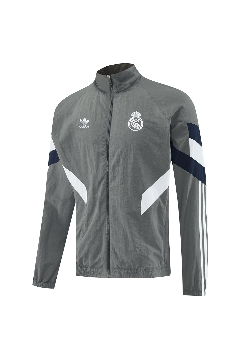 25/26 Real Madrid Grey S-3XL Half Zipper Jacket+Long Pants