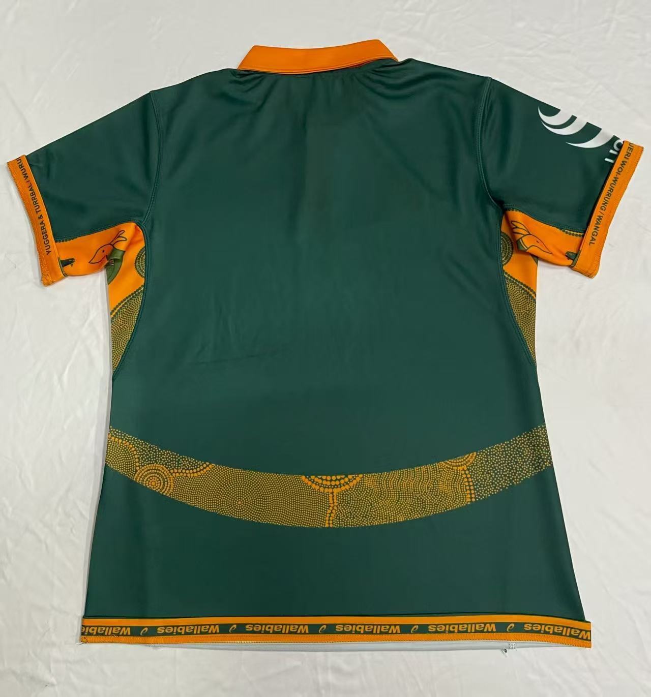 2026 Australia Wallabies Green with Indigenous Art Design Jersey