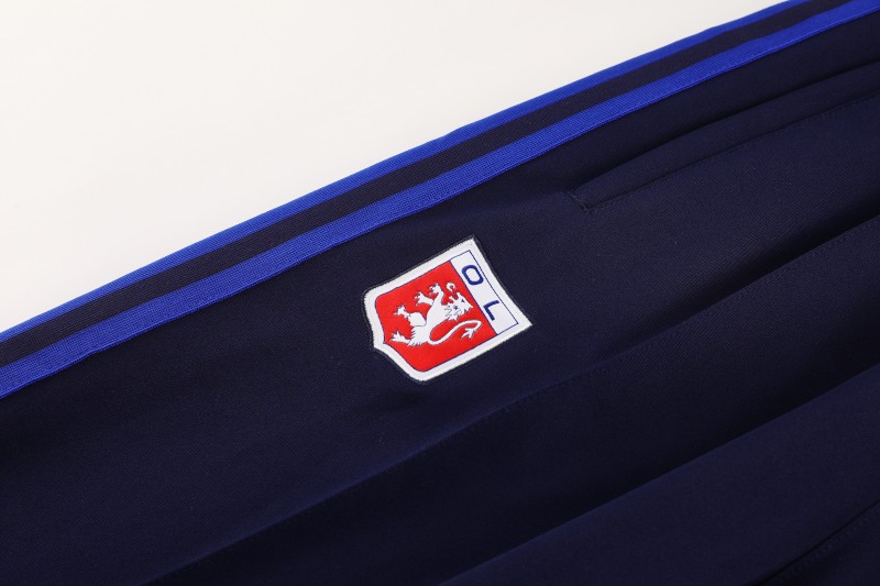 25/26 Olympique lyonnais/Lyon Blue Full Zipper Jacket+Long Pants