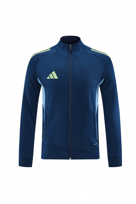 2025 Adidas Azure Blue Full Zipper Jacket+Long Pants