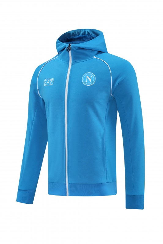 25/26  Napoli Sky Blue  Full zipper Jacket Tracksuit+ long pants
