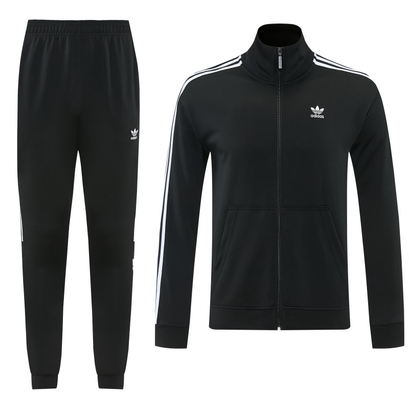 2026 Adidas Black Full Zipper Jacket + Long Pants