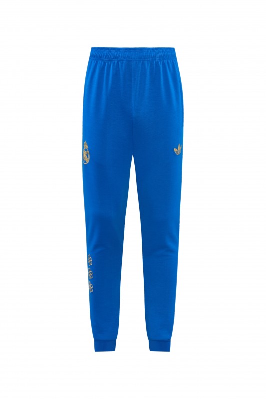 26/27 Real Madrid Royal Blue Pullover Hooded Tracksuit + Long Pants
