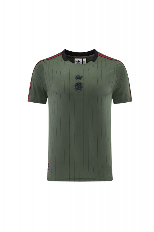 26/27 Bayern München  Forest Green  Pinstripe  Short Sleeve+Soccer Shorts
