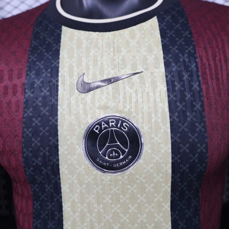 Player Version 26/27  PSG Paris Saint-Germain Black Burgundy Gold Special Edition Jersey