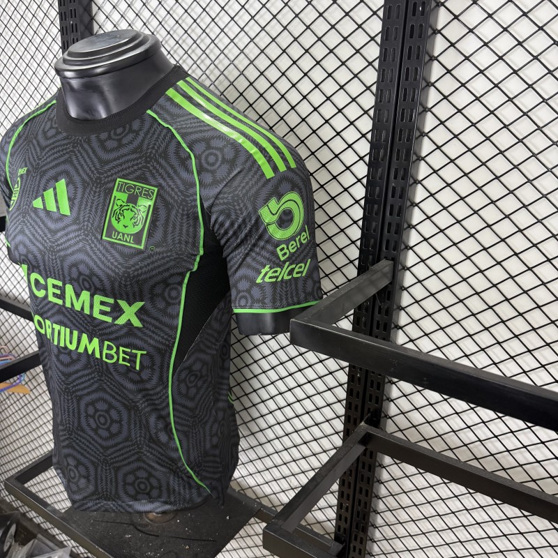 Player Version 25/26 Tigres UANL Adidas Third / Special Edition Black Jersey （SPORTIUMBET Ver.）