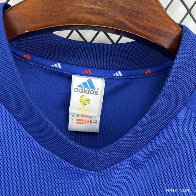 Retro 2002 France Home Jersey