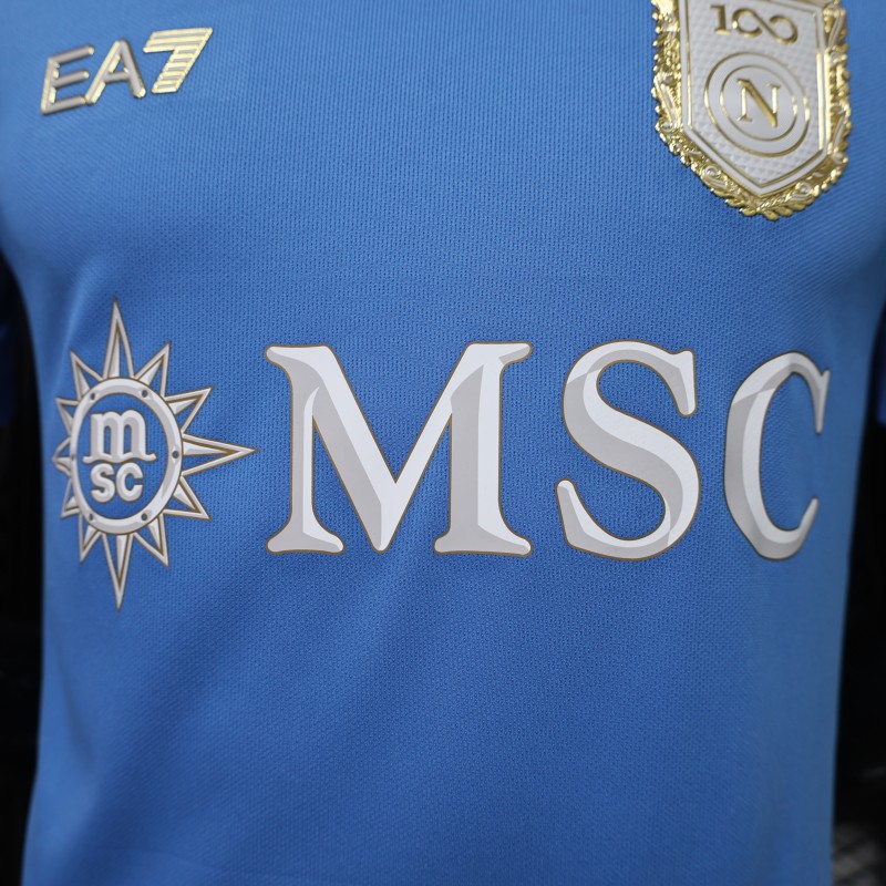Player Version 26/27 Napoli Home Blue Jersey with NFC Chip