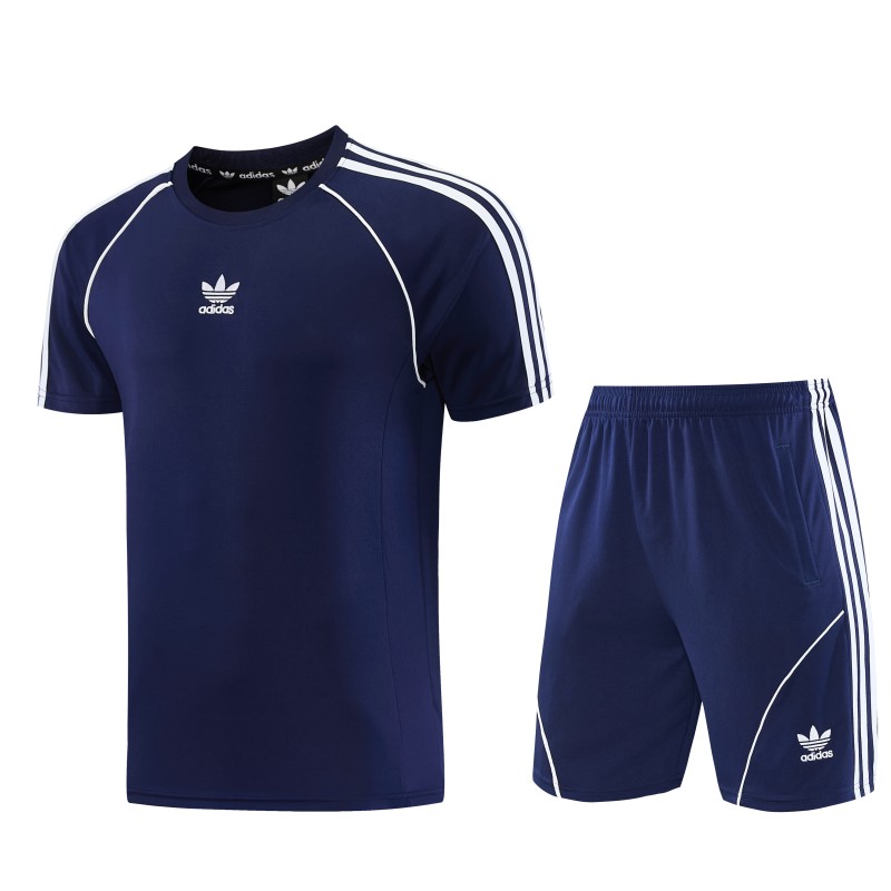 26/27 Adidas AD15 Royal Blue Short Sleeve+Soccer Shorts