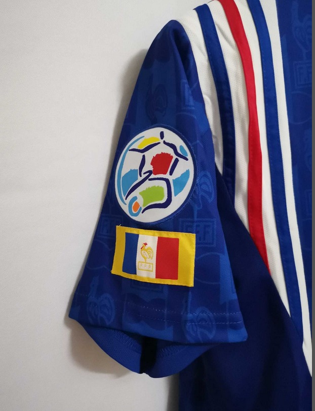 Retro 1996 France Home Jersey With EURO 1996 Patch