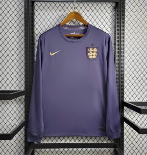 2024 England Away Navy Long Sleeve Jersey