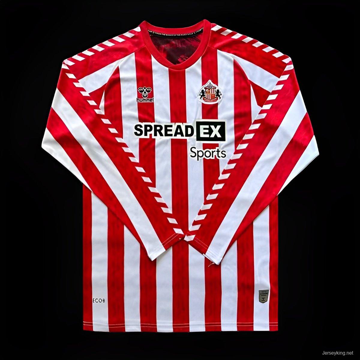 24/25 Sunderland Home Long Sleeve Jersey