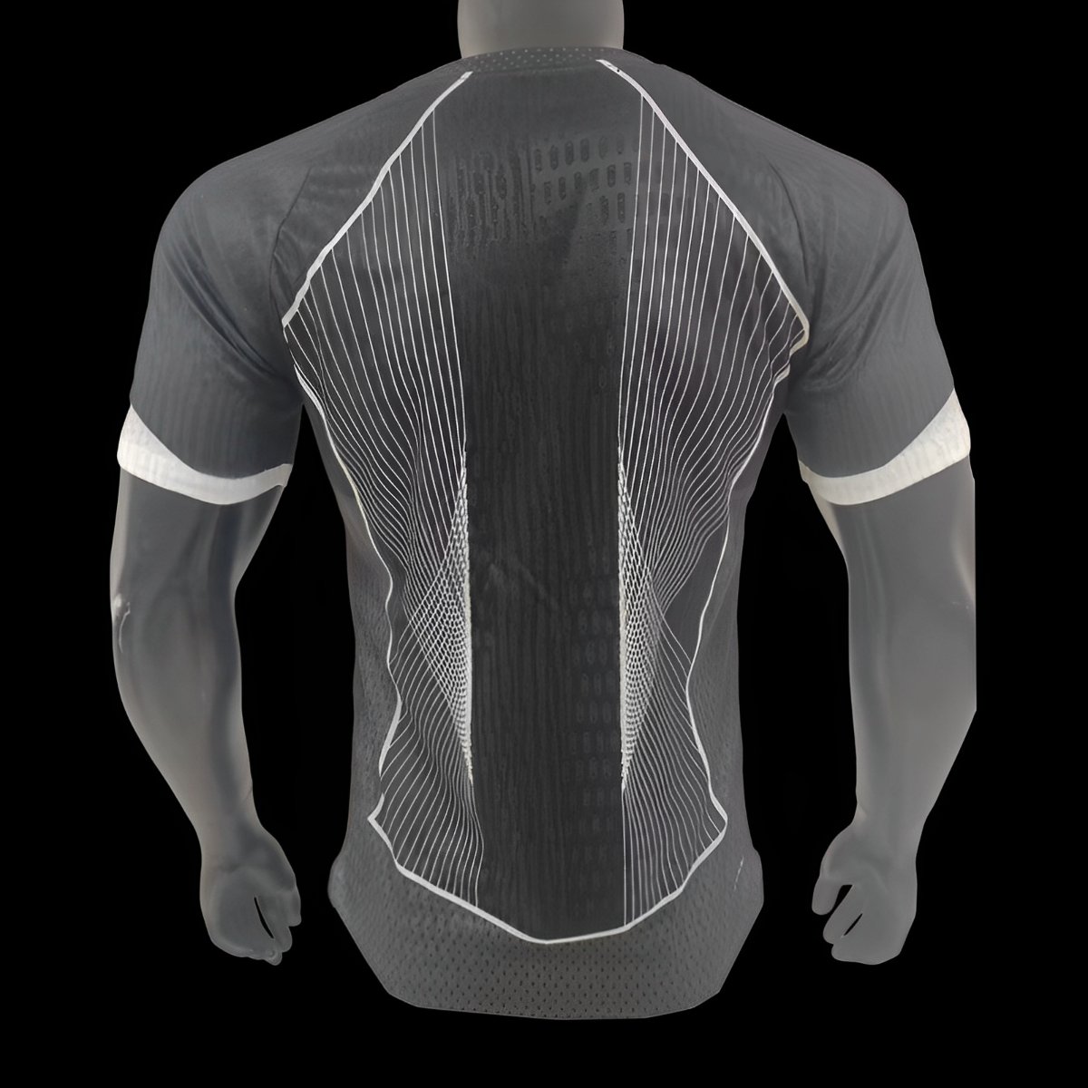 Player Version 25/26 FC Barcelona Black with White Line Pattern Jersey