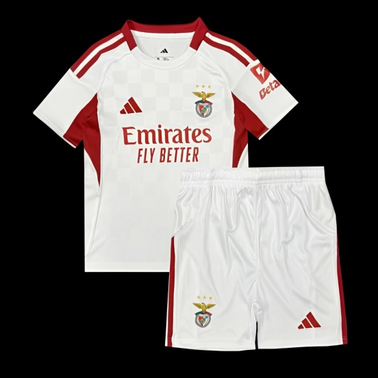 25/26 Kids Benfica Third WHITE Jersey