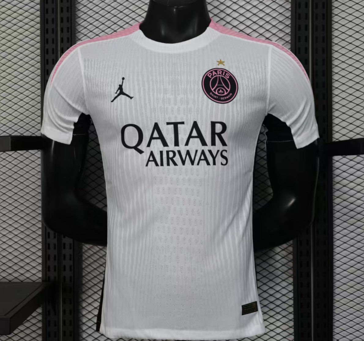 Player Version 25/26 Paris Saint-Germain White with Pink Trim Jersey