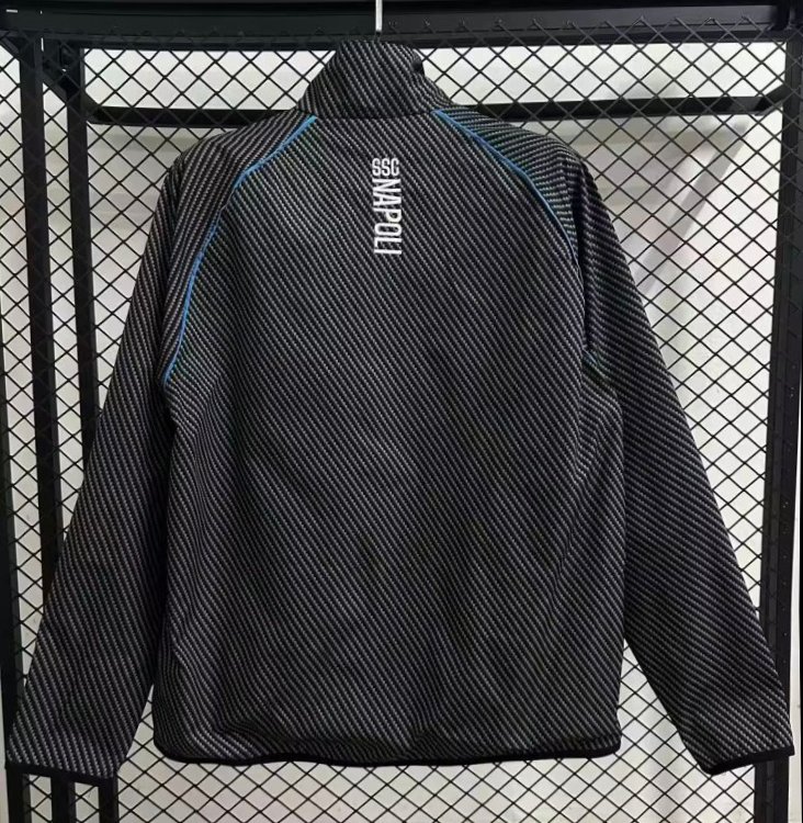 25/26 Napoli Black Full Zipper Windbreaker