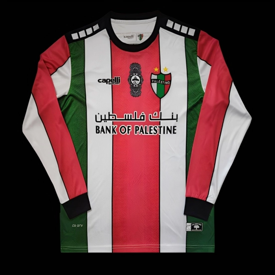Retro Retro CD Palestino Home Long Sleeve Jersey