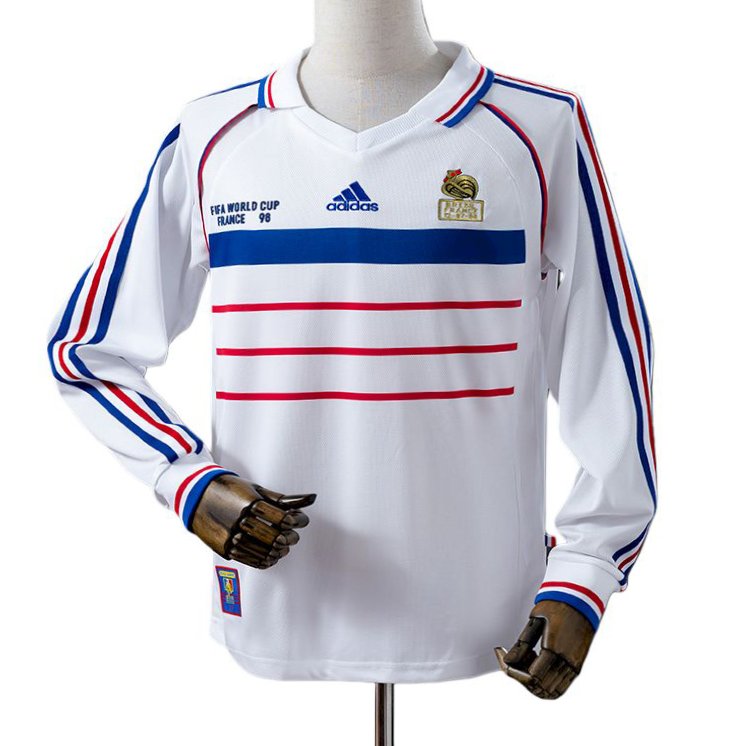 1998 Retro France Away Long Sleeve Jersey