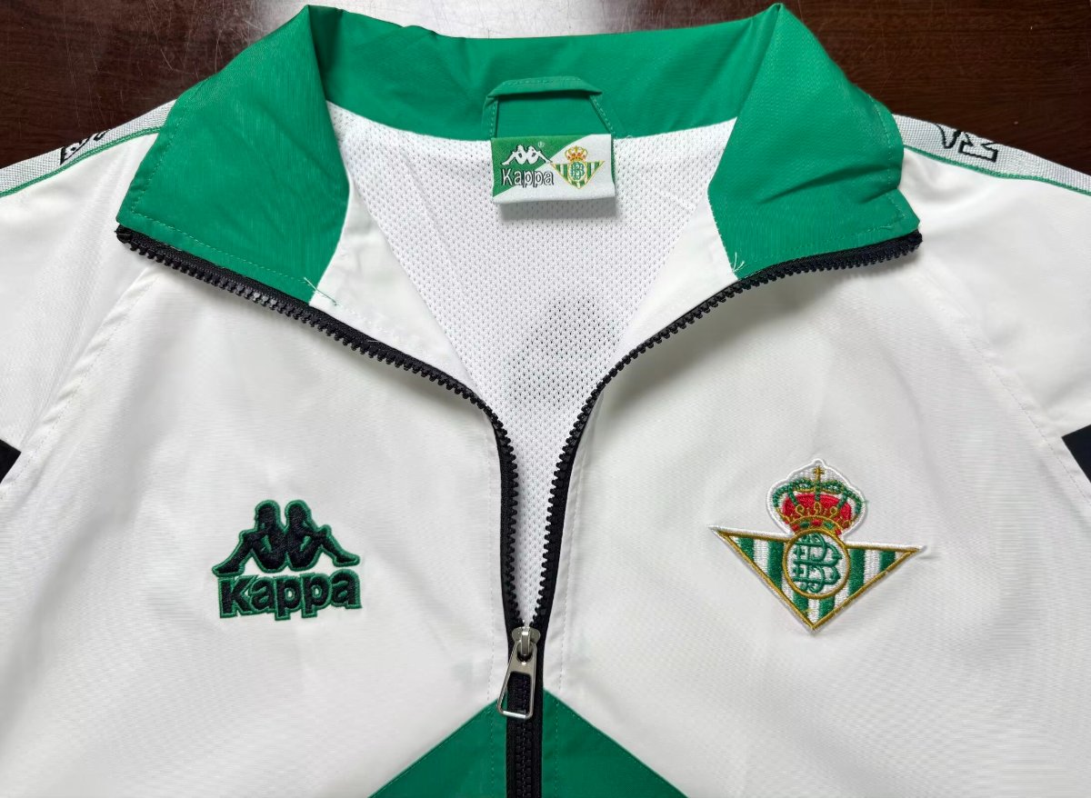 96/97 Real Betis White/Black Windbreaker