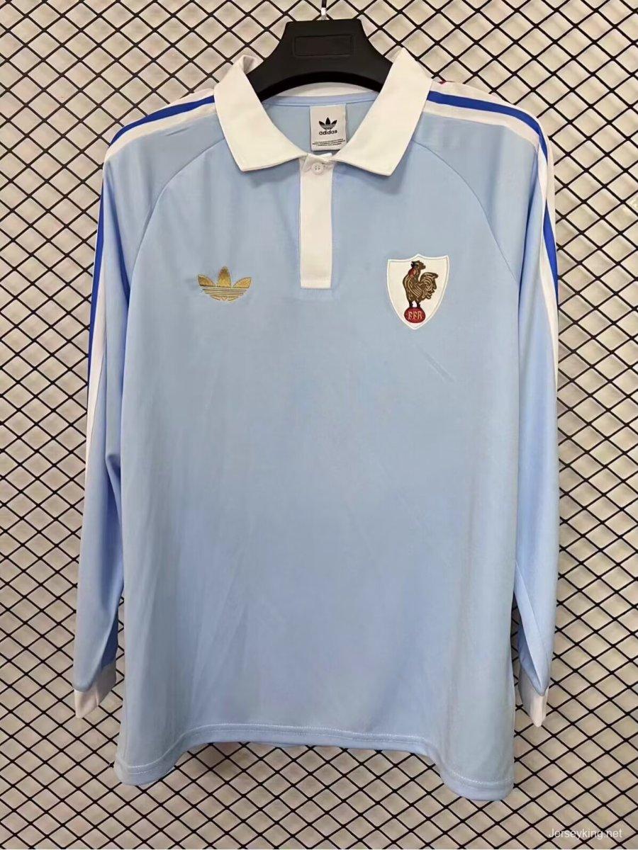 2026 Adidas FFR Crunch Rugby Long Sleeve 120 Years jersey