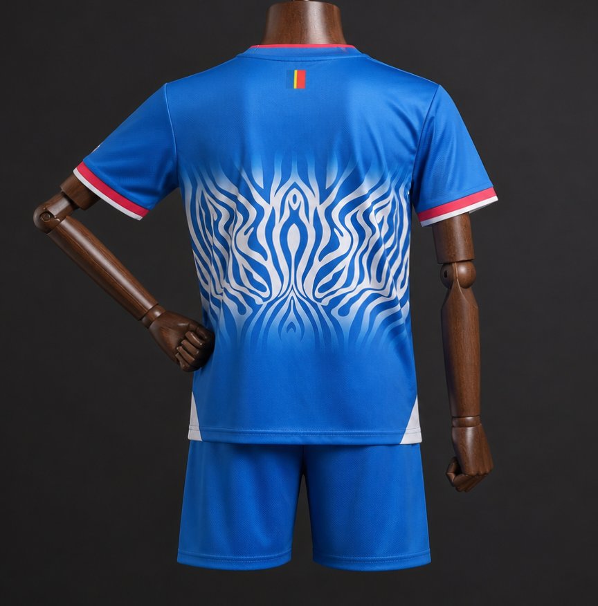 2026 Kids DR Congo Sky Blue Home Jersey