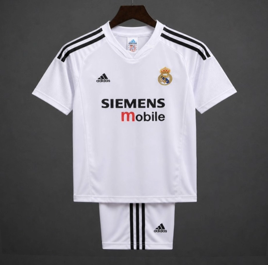 Retro Kids 04/05 Real Madrid Home Jersey