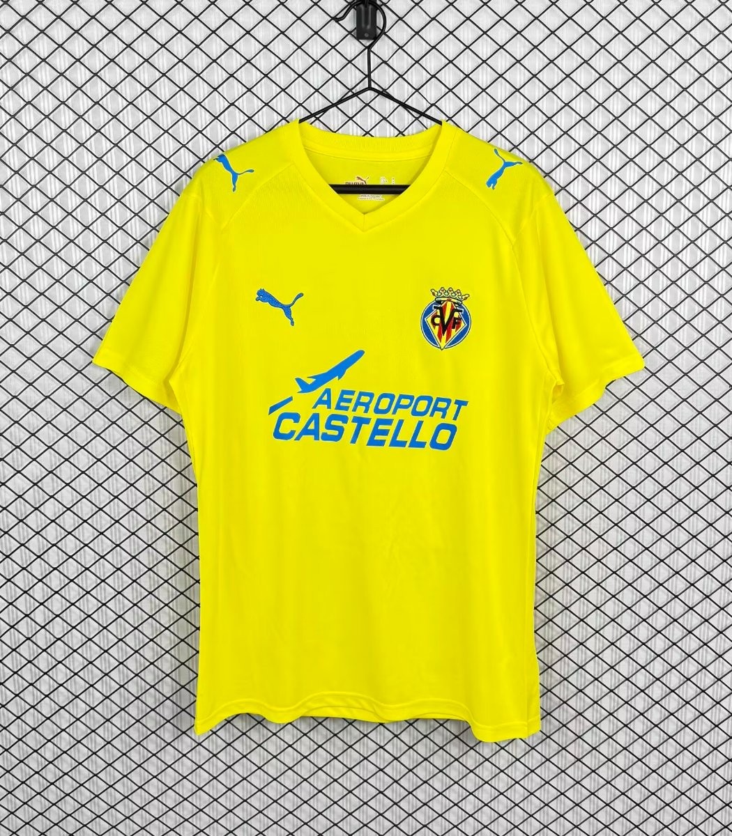 Retro 08/09 Villarreal CF Home Jersey