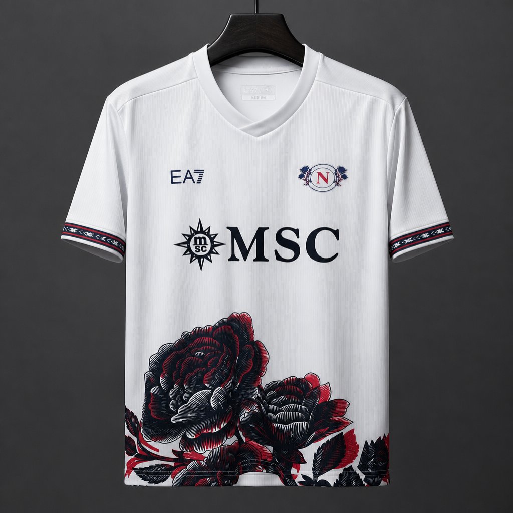 26/27 Napoli Rose White Special Jersey