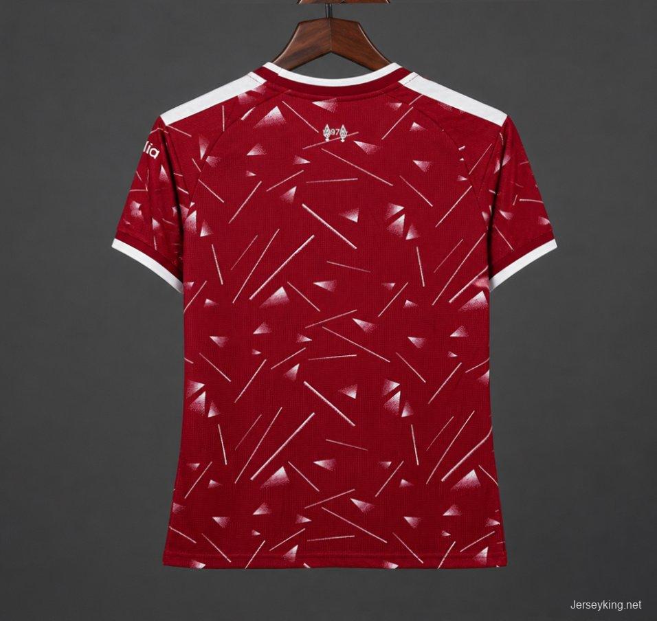 26/27 Womens Liverpool Red with Triangle Pattern Home Jersey