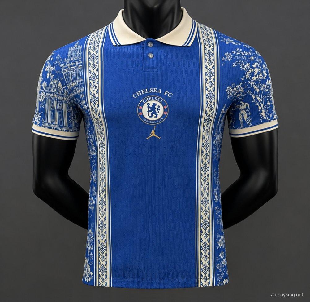 Player Version 26/27 Chelsea x Jordan x Dior Parisian Heritage Concept POLO Jersey