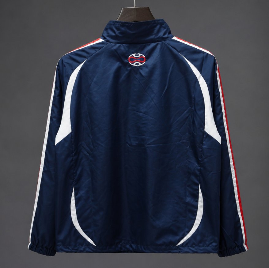 Retro 2006 France Navy Blue Windbreaker Jacket