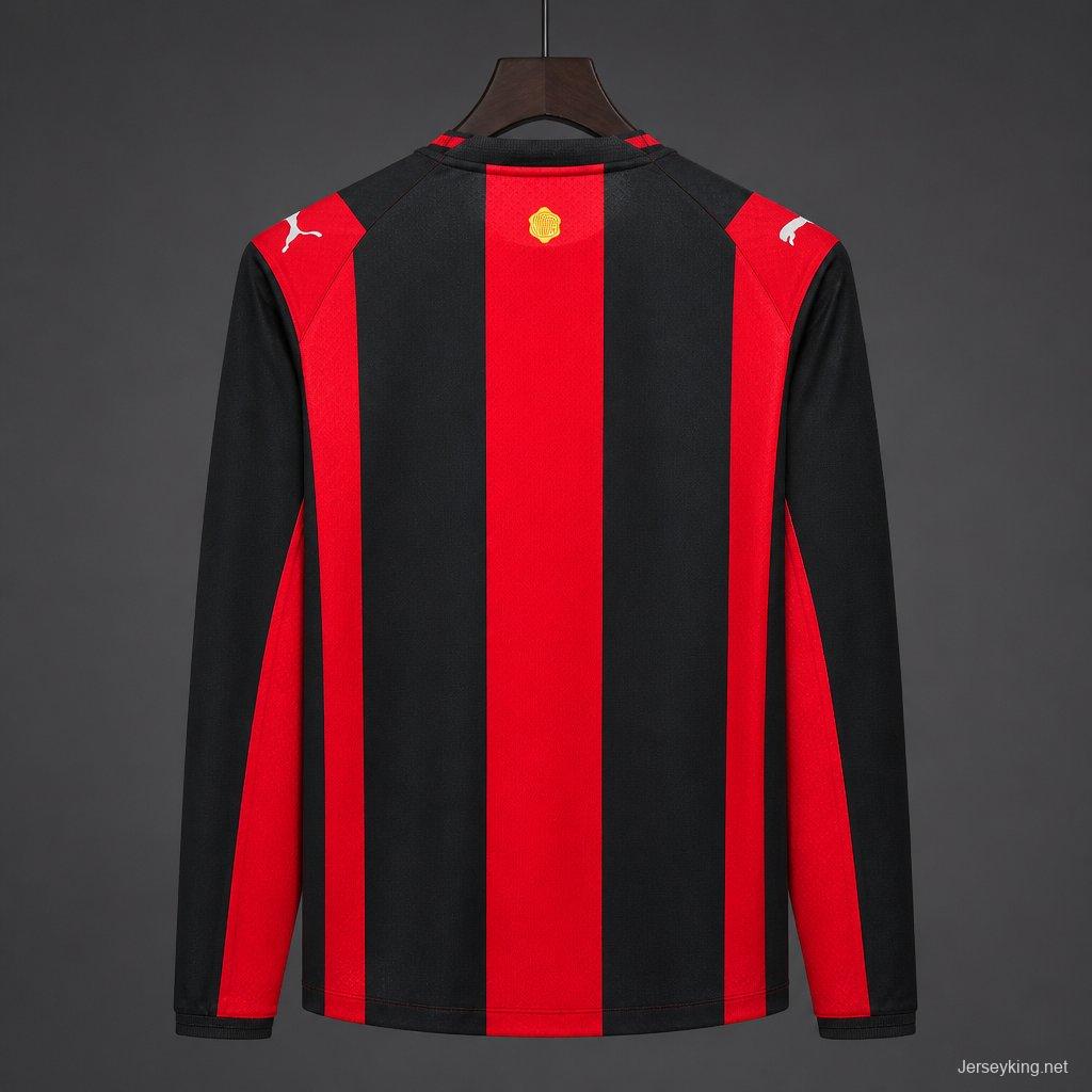 26/27 AC Milan Home Long Sleeve  Jersey