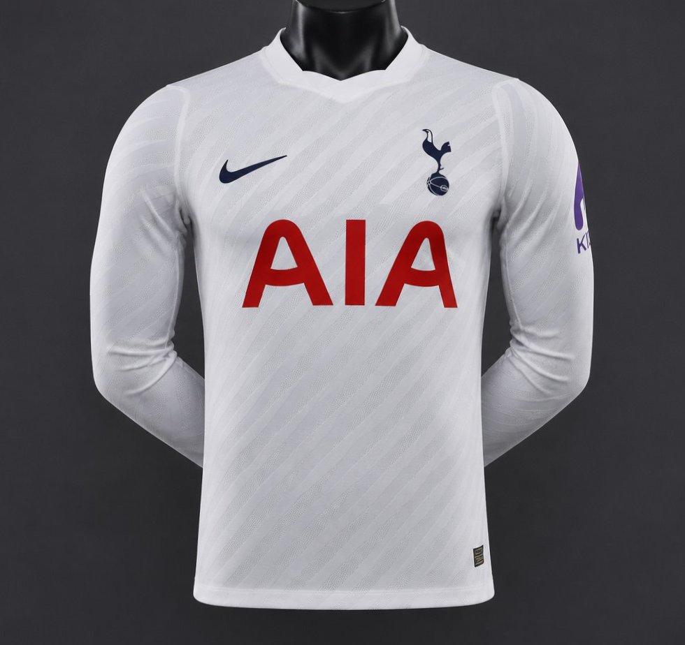 Player Version 26/27 Tottenham Hotspur Long Sleeve Home White Jersey