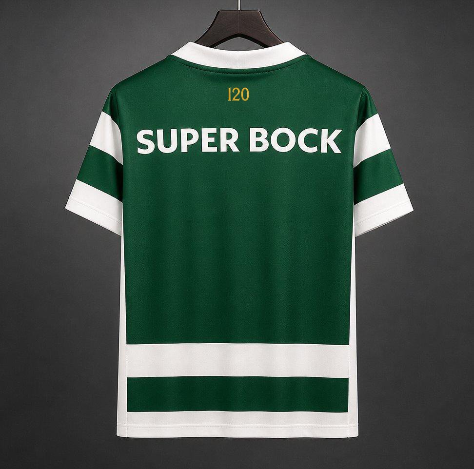 26/27 Sporting Lisbon  Home White/Green  Jersey
