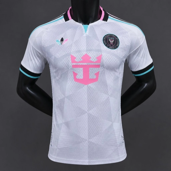 Player Version 26/27 Inter Miami CF Away White with Geometric Diamond Pattern Jersey