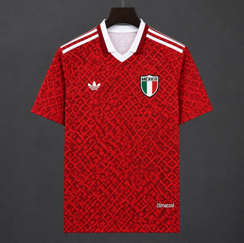 2026 Mexico Centenary 100 Years Anniversary Red Jersey